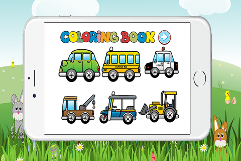 Free Car Coloring Book for Kids Game screenshot 2