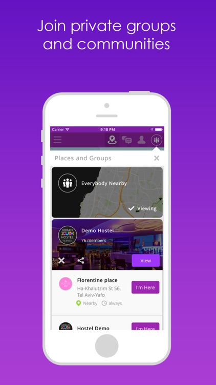 HeyPlace - Smart messenger for places and events screenshot-3