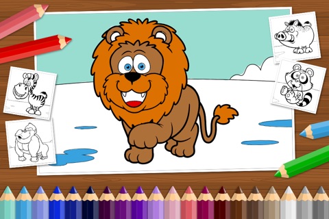 Funny Animals - Coloring Book for Little Boys, Little Girls and Kids screenshot 3