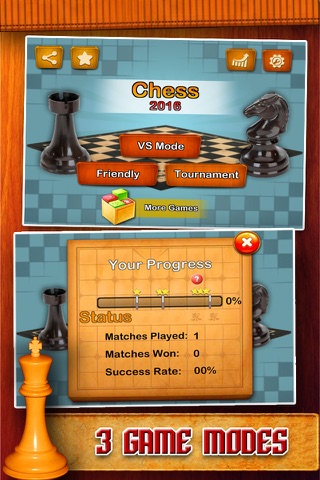 Real Chess Masters - Easy chess checker board with two player and tournament game mode screenshot 2