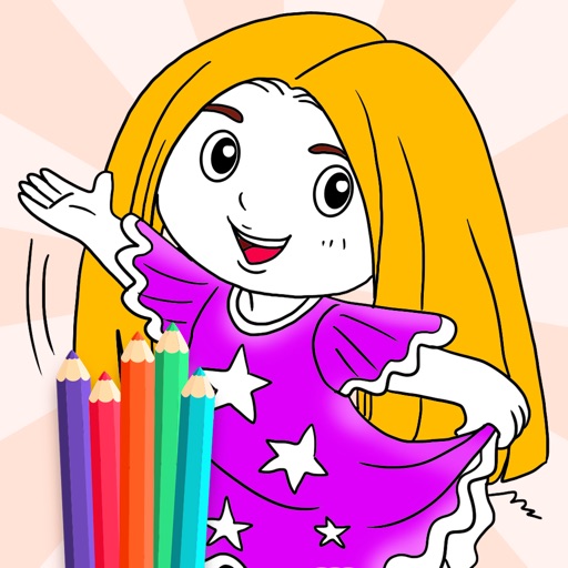 Coloring Book Kids Game for Dora Edition Icon