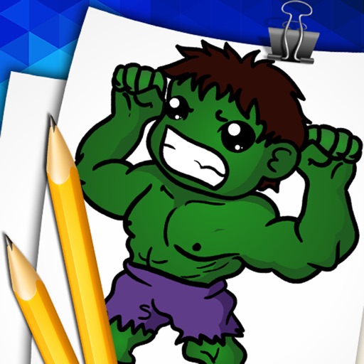 Step by Step Draw Famous Chibi Superheroes iOS App