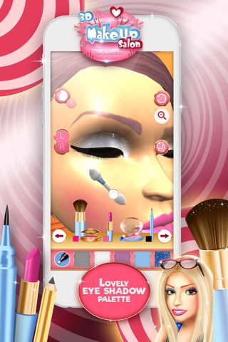 3D Make.Up Salon Girls Game.s: Fashion Dress.up Stylist and Beauty Model Make.over screenshot 3