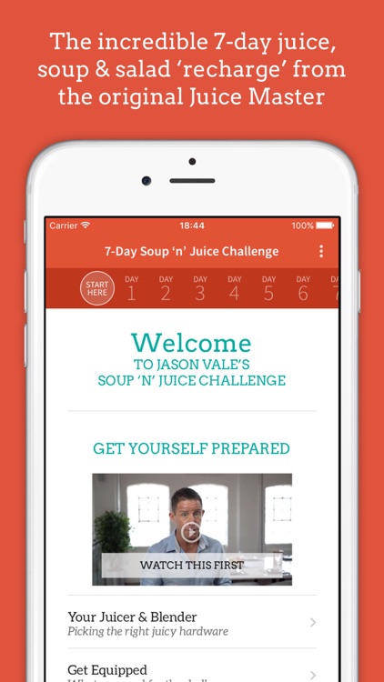 Jason’s 7-Day Soup ‘n’ Juice Challenge