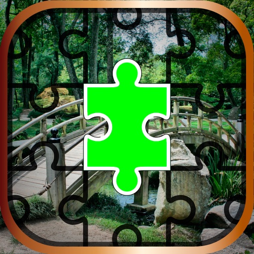 Garden Jigsaw Puzzle Game – Unscramble Beautiful Spring and Summer Landscape Pictures Icon