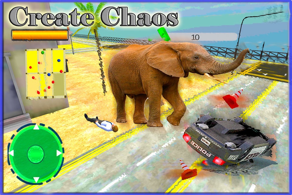 Elephant Run Simulator 2016 – Non Stop City Rampage & Crashing Defense against Hunters and Bulls screenshot 3