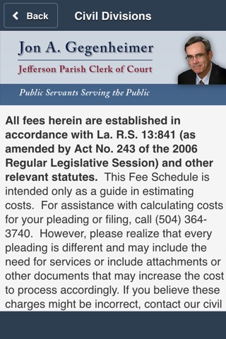 Jefferson Parish Clerk of Court Attorneys' Toolbox screenshot 4