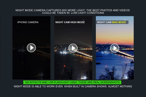 Night Capture (Photo & video, Slow shutter speed) screenshot 2