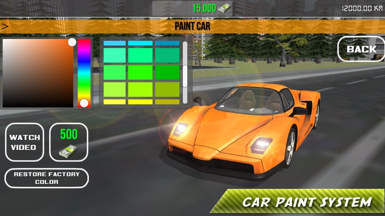 Fast Car Driving Simulator For Extreme Speed