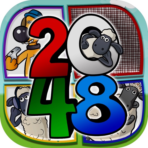 2048 + UNDO Number Puzzles Games “ Shaun the Sheep Edition ” icon