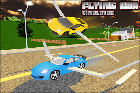Flying Car Sim 3D screenshot 4