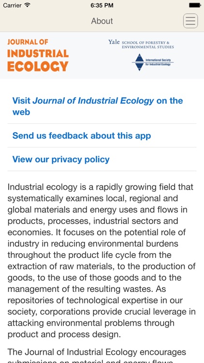 Journal of Industrial Ecology