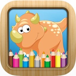 Dinosaur Coloring Book - Dino drawing and painting for kids games