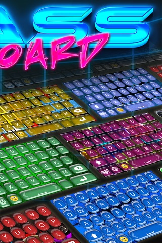 Glass Keyboard Maker – Custom Language Keyboard Themes with Fancy Fonts and Color Backgrounds screenshot 2