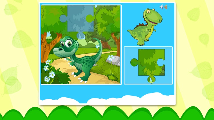 Dinosaur Puzzle Game for Toddlers - Children's puzzle Dinosaur for kids