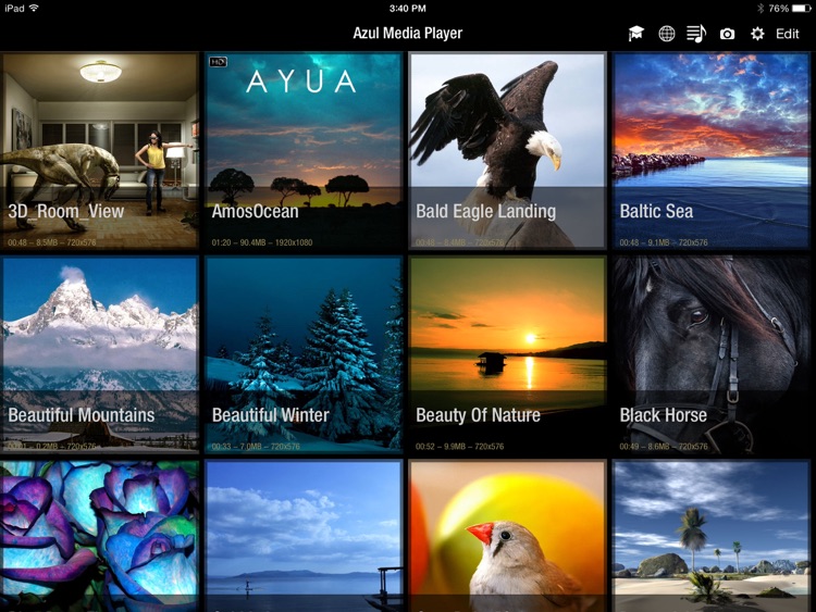 Azul Media Player - Video player for your iPad