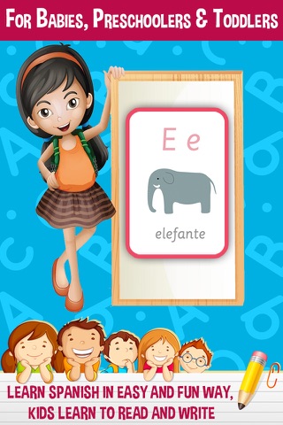 Alfabeto Spanish Alphabets Flash Cards - Learn Spanish for Kids screenshot 3