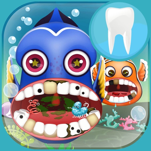 Tiny Clown Fish Virtual Dentist – Tooth Simulator Games for Kids Free iOS App