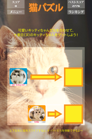 Merged Hex _ Cute cats party and simple type of the 2048 screenshot 2