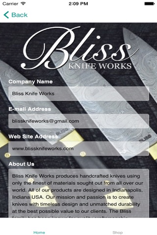 Bliss Knife Works screenshot 3