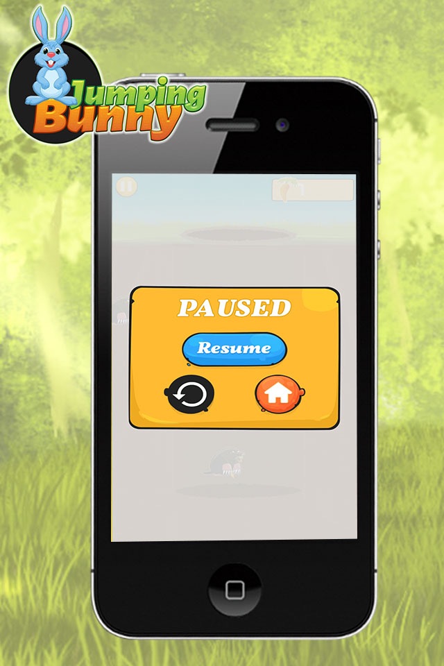Jumping Bunny 2D - Dodge The Enemy, Tap to Hop and Bounce To Collect Carrots screenshot 2