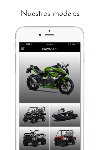 Kawasaki de México Oficial screenshot 2
