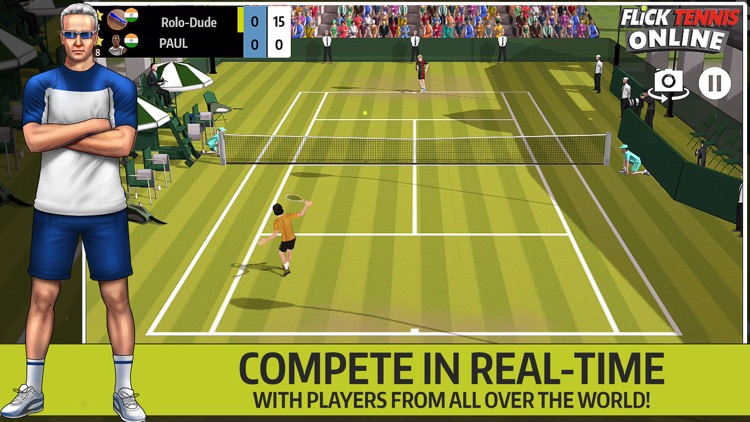 Flick Tennis Online - Play like Nadal, Federer, Djokovic in top multiplayer tournaments! screenshot-0