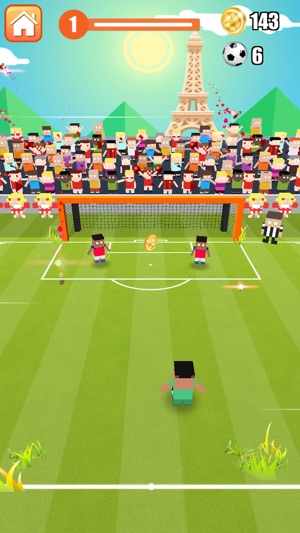 Soccer Hero! - Blocky Penalty Kick Goal Stars 2016 Football (圖4)-速報App