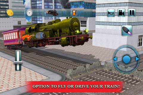 Flying Train 3D Locomotive Fury screenshot 3