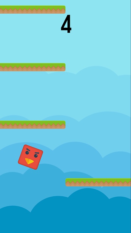 Color Red Geometry Bird Square Blok Jump Dash Spikes