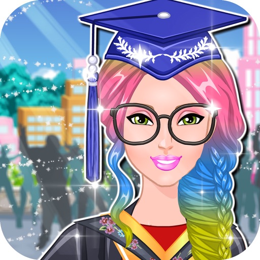 Barbie Graduation braided hair - Little princess prom salon, free beauty girls Dress Makeup Game icon