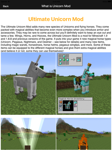 Ultimate Unicorn Pegasus Mod - Flying Horse Mod for Minecraft PC Guideのおすすめ画像2
