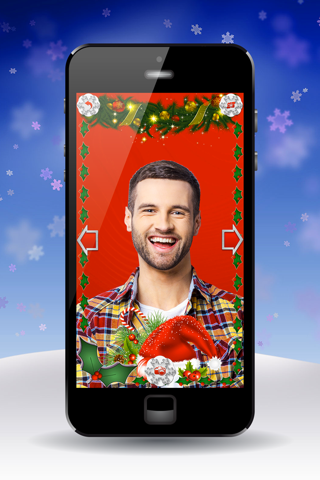 Christmas Photo Montage – Face Morph With Santa Costume Edit.or & Holiday Sticker.s screenshot 4