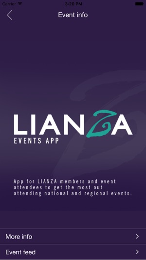 LIANZA Events App