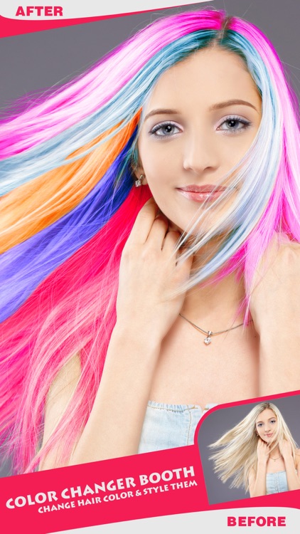 Color Changer Booth For Hair -  Change Hair Color and Style Them