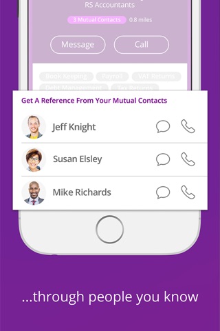 efindr - find experts you trust, rated by your friends! screenshot 2