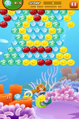 Bubble Shooter Mermaid Ocean : Claim to the throne screenshot 4