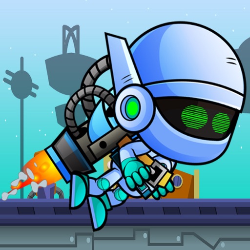 Jetpack Robot Game Icon