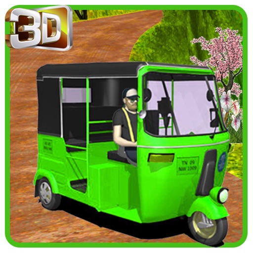 Drive Mountain Tuk Tuk Rikshaw Icon