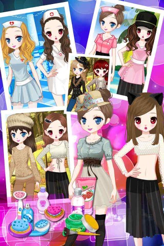 双生美妆沙龙 - 姐妹花时尚明星女孩子的游戏免费 screenshot 2