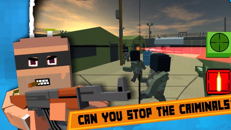 Block Battles City War : Pixel Cops Gun craft in robbers world Game