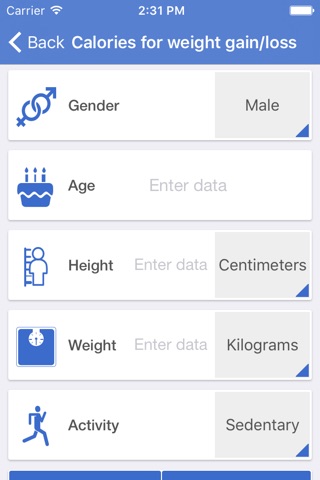 Health calculator: weight, BMI screenshot 2