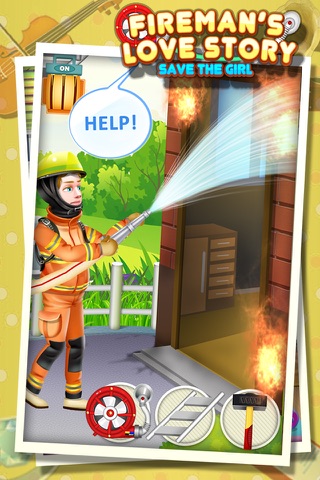 Fireman's Love Story - Rescue Game FREE screenshot 2