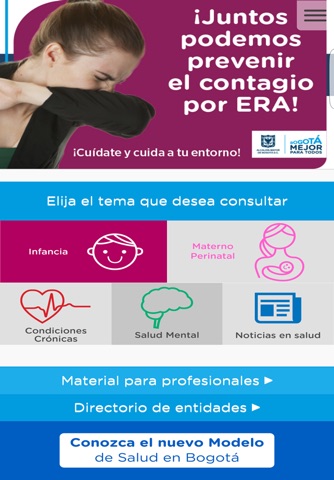 App Salud Bogotá screenshot 2