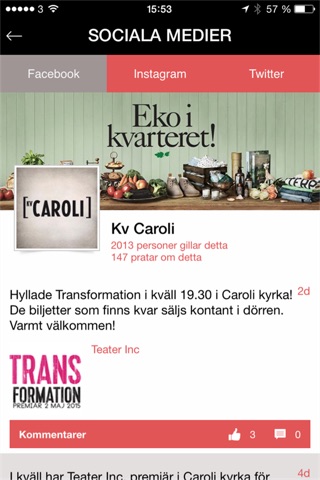 Kv. Caroli internapp screenshot 4