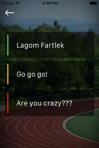 Fartlek App screenshot 2