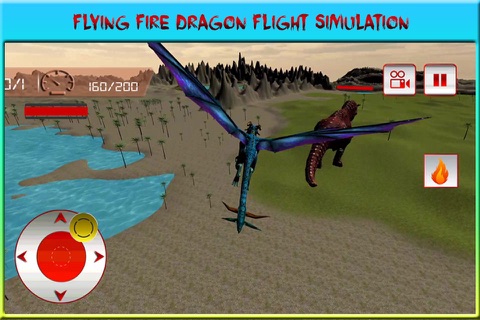 Flying Dragon Warrior Attack Pro – Monster vs Dinosaur Fighting Simulator screenshot 2