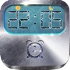 Clock Metallic Alarm : Music Wake Up Wallpapers , Frames and Quotes Maker For Pro