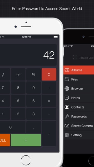 Private Calculator Free : File Hider, Se