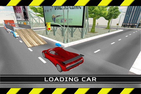 Car Transport Trailer 3D - Heavy Duty Truck Driving & Parking Test Game screenshot 4